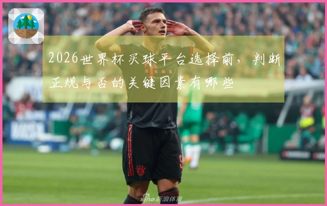 2026世界杯买球平台选择前，判断正规与否的关键因素有哪些