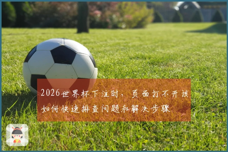2026世界杯下注时，页面打不开该如何快速排查问题和解决步骤